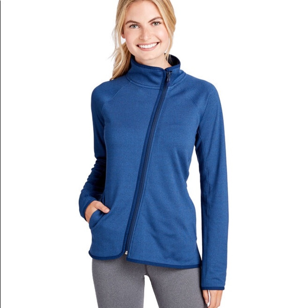 Vineyard Vines Asymmetrical Fleece Jacket Medium - Picture 1 of 7